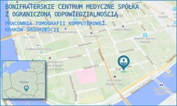 PRACOWNIA TOMOGRAFII KOMPUTEROWEJ - BONIFRATERSKIE CENTRUM MEDYCZNE SPÓŁKA Z OGRANICZONĄ ODPOWIEDZIALNOŚCIĄ - UL. TRYNITARSKA 11,  KRAKÓW-ŚRÓDMIEŚCIE