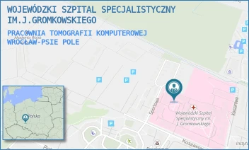 PRACOWNIA TOMOGRAFII KOMPUTEROWEJ - WOJEWÓDZKI SZPITAL SPECJALISTYCZNY IM.J.GROMKOWSKIEGO - UL. KOSZAROWA 5,  WROCŁAW-PSIE POLE