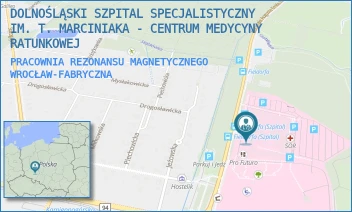 PRACOWNIA REZONANSU MAGNETYCZNEGO - DOLNOŚLĄSKI SZPITAL SPECJALISTYCZNY IM. T. MARCINIAKA - CENTRUM MEDYCYNY RATUNKOWEJ - UL. GEN. AUGUSTA EMILA FIELDORFA 2,  WROCŁAW-FABRYCZNA