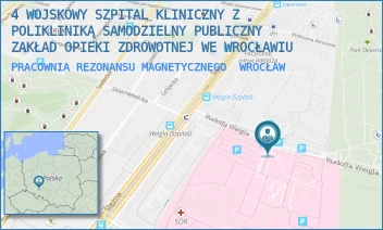 PRACOWNIA REZONANSU MAGNETYCZNEGO - 4 WOJSKOWY SZPITAL KLINICZNY Z POLIKLINIKĄ SAMODZIELNY PUBLICZNY ZAKŁAD OPIEKI ZDROWOTNEJ WE WROCŁAWIU - UL. RUDOLFA WEIGLA 5,  WROCŁAW
