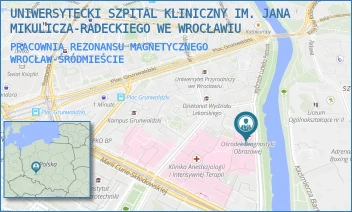 PRACOWNIA REZONANSU MAGNETYCZNEGO - UNIWERSYTECKI SZPITAL KLINICZNY IM. JANA MIKULICZA-RADECKIEGO WE WROCŁAWIU - WYB. LUDWIKA PASTEURA 5,  WROCŁAW-ŚRÓDMIEŚCIE