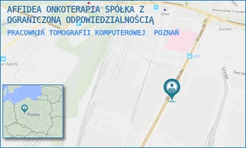 PRACOWNIA TOMOGRAFII KOMPUTEROWEJ - AFFIDEA ONKOTERAPIA SPÓŁKA Z OGRANICZONĄ ODPOWIEDZIALNOŚCIĄ - 28 CZERWCA 1956 R. 223/229,  POZNAŃ