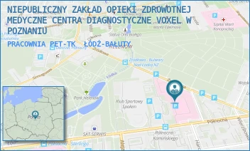 PRACOWNIA PET-TK - NIEPUBLICZNY ZAKŁAD OPIEKI ZDROWOTNEJ MEDYCZNE CENTRA DIAGNOSTYCZNE VOXEL W POZNANIU - UL. PÓLNOCNA 42,  ŁÓDŹ-BAŁUTY