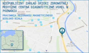 PRACOWNIA REZONANSU MAGNETYCZNEGO - NIEPUBLICZNY ZAKŁAD OPIEKI ZDROWOTNEJ MEDYCZNE CENTRA DIAGNOSTYCZNE VOXEL W POZNANIU - UL. PARTYZANTÓW 63,  BIELSKO-BIAŁA