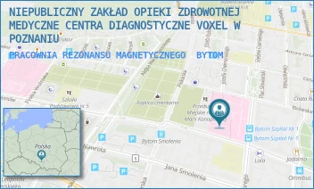 PRACOWNIA REZONANSU MAGNETYCZNEGO - NIEPUBLICZNY ZAKŁAD OPIEKI ZDROWOTNEJ MEDYCZNE CENTRA DIAGNOSTYCZNE VOXEL W POZNANIU - UL. ŻEROMSKIEGO 7,  BYTOM