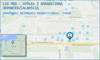 PRACOWNIA REZONANSU MAGNETYCZNEGO - LUX MED - SPÓŁKA Z OGRANICZONĄ ODPOWIEDZIALNOŚCIĄ - MARII SKŁODOWSKIEJ-CURIE 73,  TORUŃ