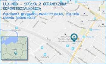 PRACOWNIA REZONANSU MAGNETYCZNEGO, PILOTÓW - LUX MED SPÓŁKA Z OGRANICZONĄ ODPOWIEDZIALNOŚCIĄ - UL. PILOTÓW 2,  KRAKÓW-ŚRÓDMIEŚCIE
