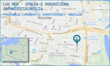 PRACOWNIA TOMOGRAFII KOMPUTEROWEJ - LUX MED - SPÓŁKA Z OGRANICZONĄ ODPOWIEDZIALNOŚCIĄ - UL. KS. PIOTRA SKARGI 3,  WROCŁAW