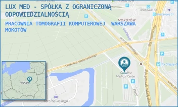 PRACOWNIA TOMOGRAFII KOMPUTEROWEJ - LUX MED - SPÓŁKA Z OGRANICZONĄ ODPOWIEDZIALNOŚCIĄ - PORY 78,  WARSZAWA MOKOTÓW