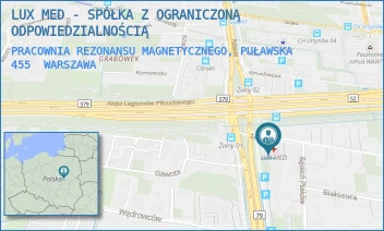 PRACOWNIA REZONANSU MAGNETYCZNEGO, PUŁAWSKA 455 - LUX MED - SPÓŁKA Z OGRANICZONĄ ODPOWIEDZIALNOŚCIĄ - PUŁAWSKA 455,  WARSZAWA