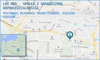 PRACOWNIA REZONANSU MAGNETYCZNEGO, RZESZÓW - LUX MED - SPÓŁKA Z OGRANICZONĄ ODPOWIEDZIALNOŚCIĄ - AL. JÓZEFA PIŁSUDSKIEGO 31,  RZESZÓW