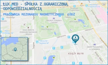 PRACOWNIA REZONANSU MAGNETYCZNEGO - LUX MED - SPÓŁKA Z OGRANICZONĄ ODPOWIEDZIALNOŚCIĄ - UL. FABRYCZNA 17,  ŁÓDŹ