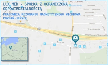 PRACOWNIA REZONANSU MAGNETYCZNEGO WICHROWA - LUX MED - SPÓŁKA Z OGRANICZONĄ ODPOWIEDZIALNOŚCIĄ - WICHROWA 1A,  POZNAŃ-JEŻYCE