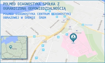 POLMED DIAGNOSTYKA CENTRUM DIAGNOSTYKI OBRAZOWEJ W ŚREMIE - POLMED DIAGNOSTYKA SPÓŁKA Z OGRANICZONĄ ODPOWIEDZIALNOŚCIĄ - JÓZEFA CHEŁMOŃSKIEGO 1,  ŚREM