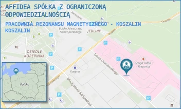 PRACOWNIA REZONANSU MAGNETYCZNEGO - KOSZALIN - AFFIDEA SPÓŁKA Z OGRANICZONĄ ODPOWIEDZIALNOŚCIĄ - CHAŁUBIŃSKIEGO 7,  KOSZALIN