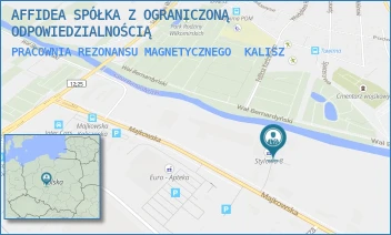 PRACOWNIA REZONANSU MAGNETYCZNEGO - AFFIDEA SPÓŁKA Z OGRANICZONĄ ODPOWIEDZIALNOŚCIĄ - MAJKOWSKA 13A,  KALISZ