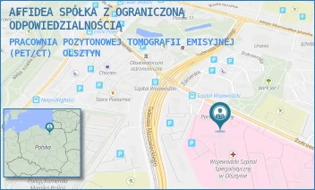 PRACOWNIA POZYTONOWEJ TOMOGRAFII EMISYJNEJ (PET/CT) - AFFIDEA SPÓŁKA Z OGRANICZONĄ ODPOWIEDZIALNOŚCIĄ - ŻOŁNIERSKA 18,  OLSZTYN