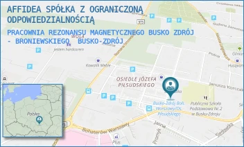 PRACOWNIA REZONANSU MAGNETYCZNEGO BUSKO ZDRÓJ - BRONIEWSKIEGO - AFFIDEA SPÓŁKA Z OGRANICZONĄ ODPOWIEDZIALNOŚCIĄ - WŁADYSŁAWA BRONIEWSKIEGO 17,  BUSKO-ZDRÓJ