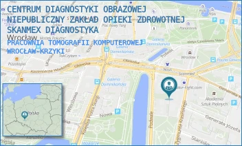 PRACOWNIA TOMOGRAFII KOMPUTEROWEJ - CENTRUM DIAGNOSTYKI OBRAZOWEJ NIEPUBLICZNY ZAKŁAD OPIEKI ZDROWOTNEJ SKANMEX DIAGNOSTYKA - UL. ZYGMUNTA KRASIŃSKIEGO 29,  WROCŁAW-KRZYKI