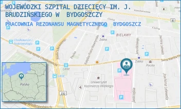 PRACOWNIA REZONANSU MAGNETYCZNEGO - WOJEWÓDZKI SZPITAL DZIECIĘCY IM. J. BRUDZIŃSKIEGO W  BYDGOSZCZY - CHODKIEWICZA 44,  BYDGOSZCZ