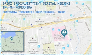 PRACOWNIA TOMOGRAFII KOMPUTEROWEJ - SPZOZ SPECJALISTYCZNY SZPITAL MIEJSKI IM. M. KOPERNIKA - BATOREGO 17/19,  TORUŃ