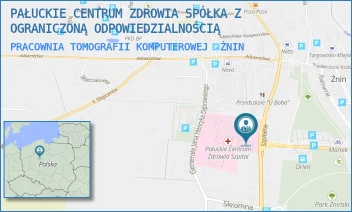 PRACOWNIA TOMOGRAFII KOMPUTEROWEJ - PAŁUCKIE CENTRUM ZDROWIA SPÓŁKA Z OGRANICZONĄ ODPOWIEDZIALNOŚCIĄ - SZPITALNA 30,  ŻNIN