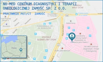 PRACOWNIA PET/CT - NU-MED CENTRUM DIAGNOSTYKI I TERAPII ONKOLOGICZNEJ ZAMOŚĆ SP. Z O.O. - ALEJE JANA PAWŁA II 10,  ZAMOŚĆ