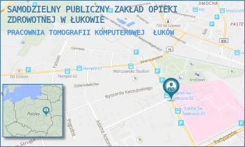 PRACOWNIA TOMOGRAFII KOMPUTEROWEJ - SAMODZIELNY PUBLICZNY ZAKŁAD OPIEKI ZDROWOTNEJ W ŁUKOWIE - DR ANDRZEJA ROGALIŃSKIEGO 3,  ŁUKÓW