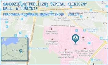 PRACOWNIA REZONANSU MAGNETYCZNEGO - UNIWERSYTECKI SZPITAL KLINICZNY NR 4 W LUBLINIE - DR. K. JACZEWSKIEGO 8,  LUBLIN