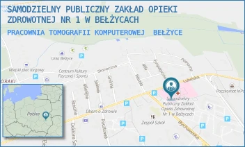 PRACOWNIA TOMOGRAFII KOMPUTEROWEJ - SAMODZIELNY PUBLICZNY ZAKŁAD OPIEKI ZDROWOTNEJ NR 1 W BEŁŻYCACH - LUBELSKA 90,  BEŁŻYCE