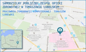 PRACOWNIA TOMOGRAFII KOMPUTEROWEJ - SAMODZIELNY PUBLICZNY ZESPÓŁ OPIEKI ZDROWOTNEJ W TOMASZOWIE LUBELSKIM - ALEJE GRUNWALDZKIE 1, TOMASZÓW LUBELSKI