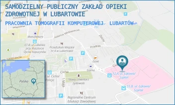 PRACOWNIA TOMOGRAFII KOMPUTEROWEJ - SAMODZIELNY PUBLICZNY ZAKŁAD OPIEKI ZDROWOTNEJ W LUBARTOWIE - CICHA 14,  LUBARTÓW