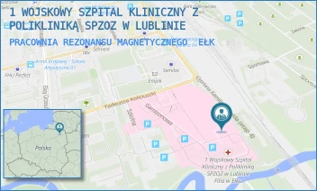 PRACOWNIA REZONANSU MAGNETYCZNEGO - 1 WOJSKOWY SZPITAL KLINICZNY Z POLIKLINIKĄ SPZOZ W LUBLINIE - TADEUSZA KOŚCIUSZKI 30, EŁK