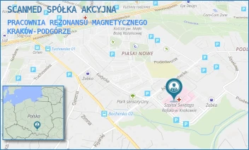 PRACOWNIA REZONANSU MAGNETYCZNEGO - SCANMED SPÓŁKA AKCYJNA - UL. ADAMA BOCHENKA 12,  KRAKÓW-PODGÓRZE