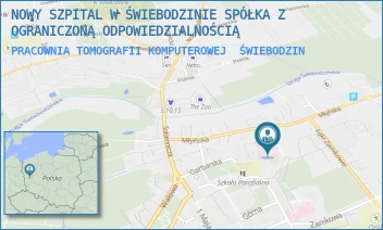 PRACOWNIA TOMOGRAFII KOMPUTEROWEJ - NOWY SZPITAL W ŚWIEBODZINIE SPÓŁKA Z OGRANICZONĄ ODPOWIEDZIALNOŚCIĄ - UL. MŁYŃSKA 6,  ŚWIEBODZIN