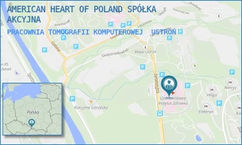 PRACOWNIA TOMOGRAFII KOMPUTEROWEJ - AMERICAN HEART OF POLAND SPÓŁKA AKCYJNA - UL. SANATORYJNA 7,  USTROŃ
