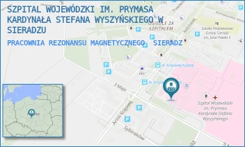 PRACOWNIA REZONANSU MAGNETYCZNEGO - SZPITAL WOJEWÓDZKI IM. PRYMASA KARDYNAŁA STEFANA WYSZYŃSKIEGO W SIERADZU - UL. ARMII KRAJOWEJ 7,  SIERADZ