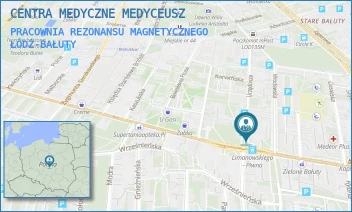 PRACOWNIA REZONANSU MAGNETYCZNEGO - CENTRA MEDYCZNE MEDYCEUSZ - UL. BOLESŁAWA LIMANOWSKIEGO 47,  ŁÓDŹ-BAŁUTY
