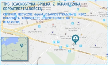 CENTRUM MEDYCZNE "DIAGNOSTYKA" NZOZ PRACOWNIA TOMOGRAFII KOMPUTEROWEJ NR 1 - TMS DIAGNOSTYKA SP. Z O.O. - CHOROSZCZAŃSKA 31,  BIAŁYSTOK