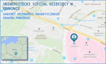 GABINET REZONANSU MAGNETYCZNEGO - UNIWERSYTECKI SZPITAL DZIECIĘCY W KRAKOWIE - UL. WIELICKA 265,  KRAKÓW-PODGÓRZE