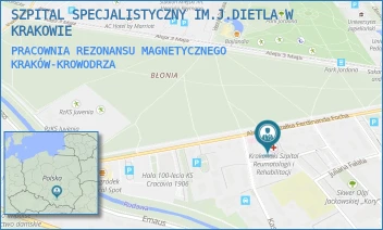 PRACOWNIA REZONANSU MAGNETYCZNEGO - SZPITAL SPECJALISTYCZNY IM.J.DIETLA W KRAKOWIE - UL. AL. F. FOCHA 33,  KRAKÓW-KROWODRZA