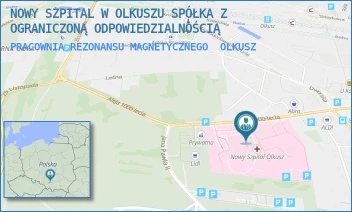 PRACOWNIA REZONANSU MAGNETYCZNEGO - NOWY SZPITAL W OLKUSZU SPÓŁKA Z OGRANICZONĄ ODPOWIEDZIALNOŚCIĄ - AL. 1000-LECIA 13,  OLKUSZ