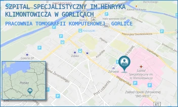 PRACOWNIA TOMOGRAFII KOMPUTEROWEJ - SZPITAL SPECJALISTYCZNY IM.HENRYKA KLIMONTOWICZA W GORLICACH - UL. WĘGIERSKA 21, GORLICE