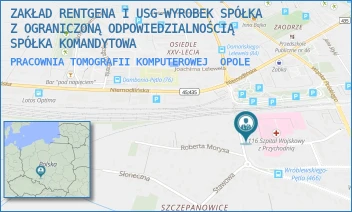 PRACOWNIA TOMOGRAFII KOMPUTEROWEJ - DIAGNOSTYKA WYROBEK SPÓŁKA Z OGRANICZONĄ ODPOWIEDZIALNOŚCIĄ - UL. WALEREGO WRÓBLEWSKIEGO 46,  OPOLE