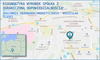 PRACOWNIA REZONANSU MAGNETYCZNEGO - DIAGNOSTYKA WYROBEK SPÓŁKA Z OGRANICZONĄ ODPOWIEDZIALNOŚCIĄ - UL. 26 MARCA 51/1,  WODZISŁAW ŚLĄSKI