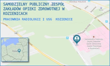 PRACOWNIA RADIOLOGII I USG - SAMODZIELNY PUBLICZNY ZESPÓŁ ZAKŁADÓW OPIEKI ZDROWOTNEJ W KOZIENICACH - AL. WŁ. SIKORSKIEGO 10,  KOZIENICE