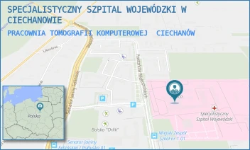PRACOWNIA TOMOGRAFII KOMPUTEROWEJ - SPECJALISTYCZNY SZPITAL WOJEWÓDZKI W CIECHANOWIE - POWST. WIELKOPOLSKICH 2,  CIECHANÓW