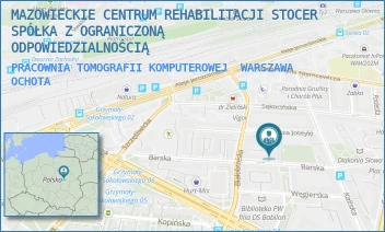PRACOWNIA TOMOGRAFII KOMPUTEROWEJ - MAZOWIECKIE CENTRUM REHABILITACJI STOCER SPÓŁKA Z OGRANICZONĄ ODPOWIEDZIALNOŚCIĄ - BARSKA 16/20,  WARSZAWA OCHOTA