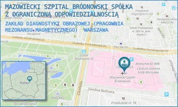 ZAKŁAD DIAGNOSTYKI OBRAZOWEJ (PRACOWNIA REZONANSU MAGNETYCZNEGO) - MAZOWIECKI SZPITAL BRÓDNOWSKI SPÓŁKA Z OGRANICZONĄ ODPOWIEDZIALNOŚCIĄ - KONDRATOWICZA 8,  WARSZAWA