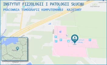 PRACOWNIA TOMOGRAFII KOMPUTEROWEJ - INSTYTUT FIZJOLOGII I PATOLOGII SŁUCHU - MOKRA 17,  KAJETANY
